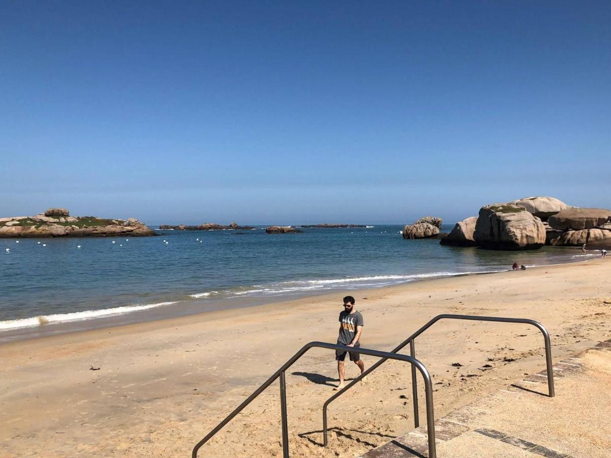 Superbe Appartement Avec Wifi Et Parking A Tregastel - Fr-1-368-174 Buitenkant foto